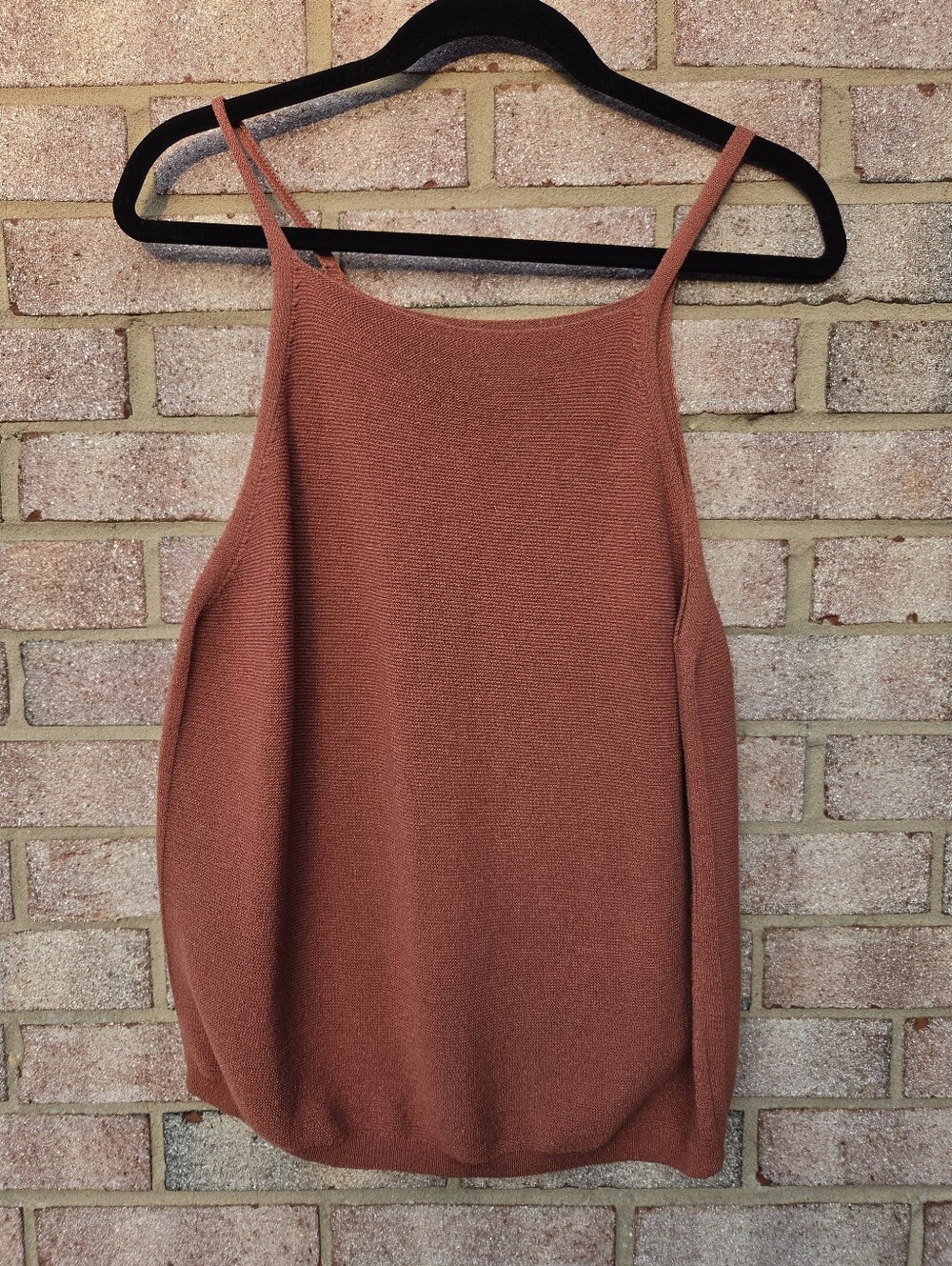 Prologue Rust Spaghetti Strap Knit Camisole Size L